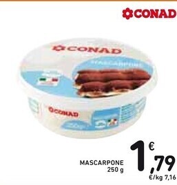 Spazio Conad Conad mascarpone offerta