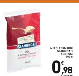 Spazio Conad Ambrosi mix di formaggi stagionati offerta