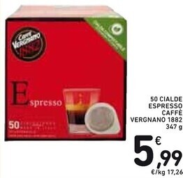 Spazio Conad Vergnano 50 cialde espresso caffe offerta