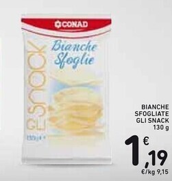 Spazio Conad Conad bianche sfogliate gli snack offerta