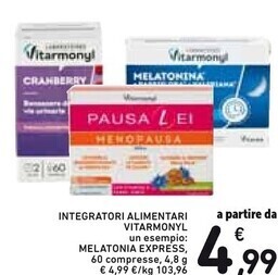 Spazio Conad Vitarmonyl integratori alimentari offerta