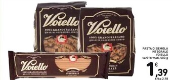 Spazio Conad Voiello pasta di semola integrale offerta