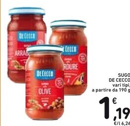 Spazio Conad De cecco sugo offerta