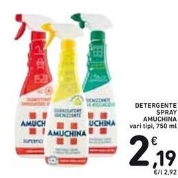 Spazio Conad Amuchina detergente spray offerta