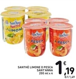 Spazio Conad Sant'anna santhe limone o pesca offerta