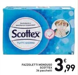 Spazio Conad Scottex fazzoletti monouso offerta