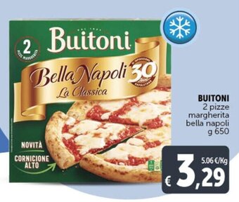 Deco Market BUITONI 2 pizze margherita bella napoli g 650 offerta