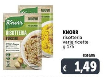 Deco Market KNORR risotteria varie ricette g 175 offerta