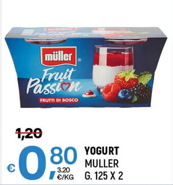 A&O YOGURT MULLER G. 125 X 2 offerta