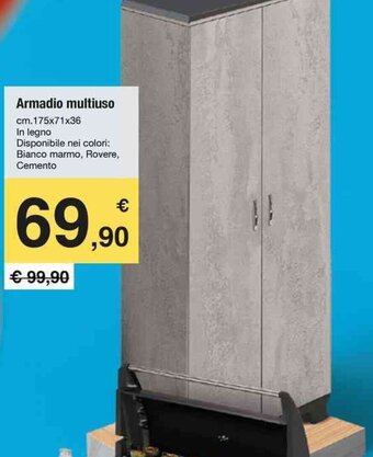 Handy fai da te Armadio multiuso cm.175x71x36 offerta