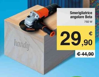 Handy fai da te Smerigliatrice angolare Beta 750W offerta