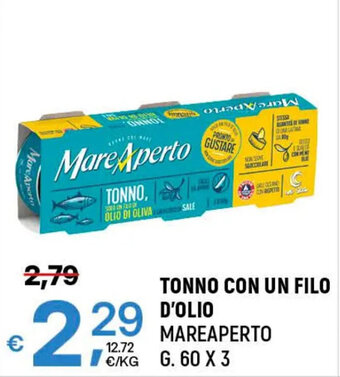 TONNO CON UN FILO D'OLIO MAREAPERTO G. 60 X 3