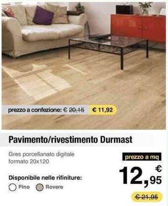 Pavimento/rivestimento Durmast