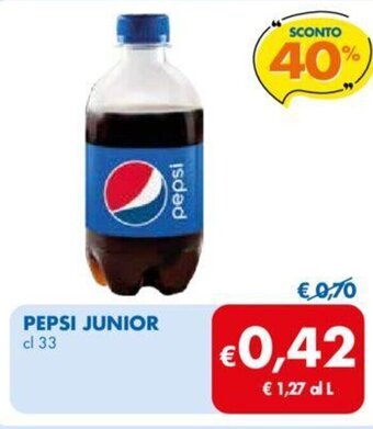 MD Discount PEPSI JUNIOR cl 33 offerta