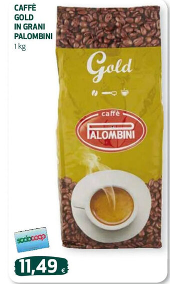 Coop CAFFÈ GOLD IN GRANI PALOMBINI 1 kg offerta
