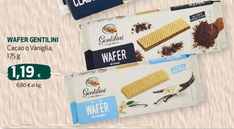 Coop WAFER GENTILINI Cacao o Vaniglia, 175 g offerta
