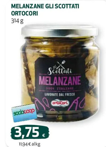 Coop MELANZANE GLI SCOTTATI ORTOCORI 314 g offerta