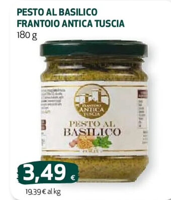 Coop PESTO AL BASILICO FRANTOIO ANTICA TUSCIA 180 g offerta