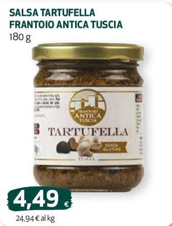 Coop SALSA TARTUFELLA FRANTOIO ANTICA TUSCIA 180 g offerta