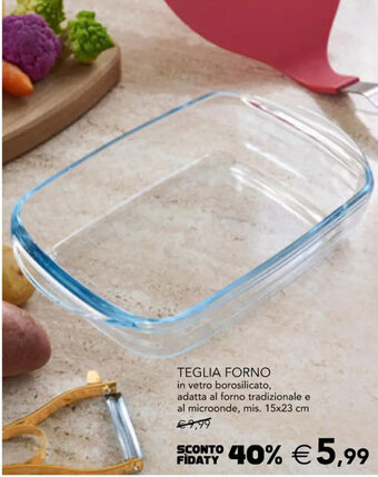 Esselunga TEGLIA FORNO 15 x 23 cm offerta