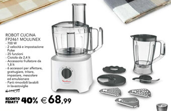 Esselunga ROBOT CUCINA FP2461 MOULINEX 700W offerta