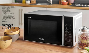 Esselunga MICROONDE COOK MWP203 SB WHIRLPOOL offerta