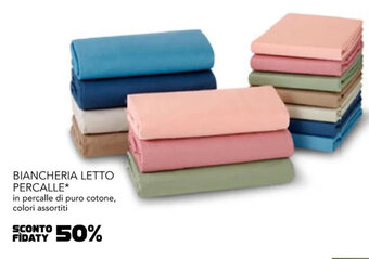 Esselunga BIANCHERIA LETTO PERCALLE offerta