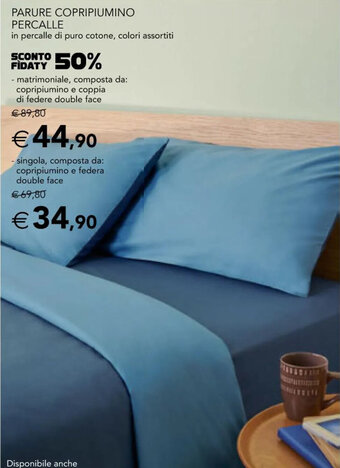 Esselunga PARURE COPRIPIUMINO PERCALLE - matrimoniale offerta