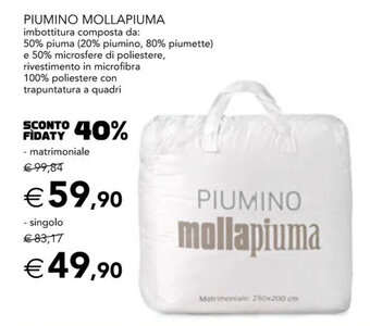 Esselunga PIUMINO MOLLAPIUMA - matrimoniale offerta