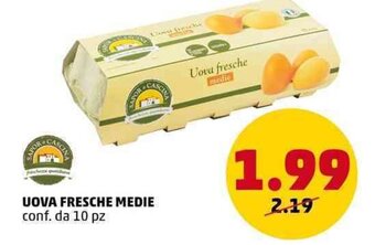 UOVA FRESCHE MEDIE conf. da 10 pz