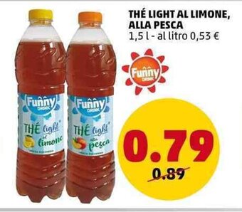 PENNY THE LIGHT AL LIMONE, ALLA PESCA 1,5 l offerta