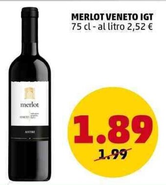 PENNY MERLOT VENETO IGT 75 cl offerta