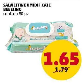 PENNY SALVIETTINE UMIDIFICATE BEBELINO conf. da 80 pz offerta