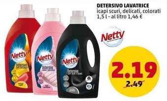 PENNY DETERSIVO LAVATRICE ìcapi scuri, delicati, colorati 1,5 l offerta