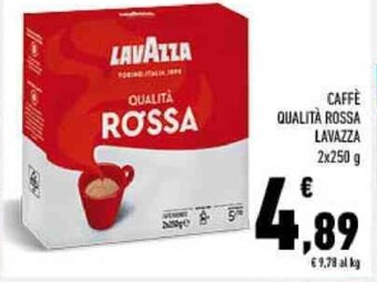 Conad CAFFÈ QUALITÀ ROSSA 2 x 250 g offerta
