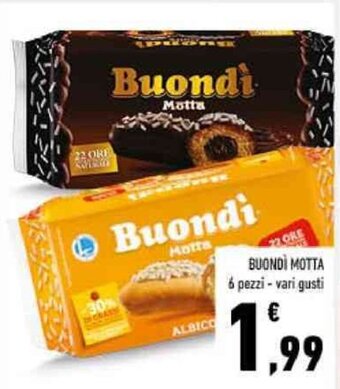 Conad BUONDÌ MOTTA 6 pezzi - vari gusti offerta
