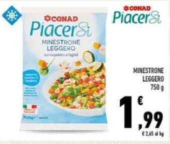 Conad MINESTRONE LEGGERO 750 g offerta