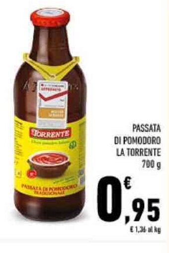 Conad PASSATA DI POMODORO LA TORRENTE 700 g offerta