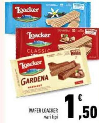 Conad WAFER LOACKER vari tipi offerta