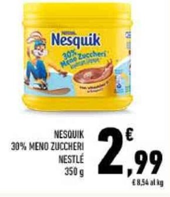 Conad NESQUIK 30% MENO ZUCCHERI NESTLÉ 350 g offerta
