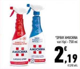 Conad SPRAY AMUCHINA vari tipi - 750 ml offerta