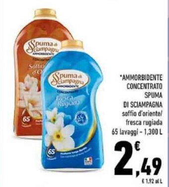 Conad AMMORBIDENTE CONCENTRATO SPUMA DI SCIAMPAGNA soffia d'oriente/ 1,300 l offerta