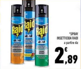 Conad SPRAY INSETTICIDA RAID offerta