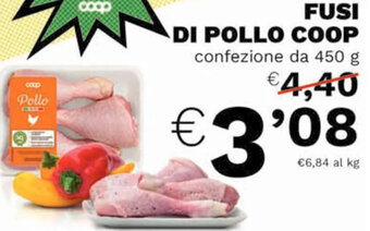 Coop FUSI DI POLLO COOP 450 g offerta