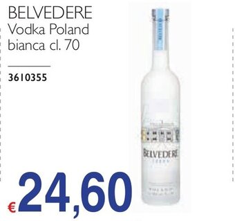BELVEDERE Vodka Poland bianca cl. 70