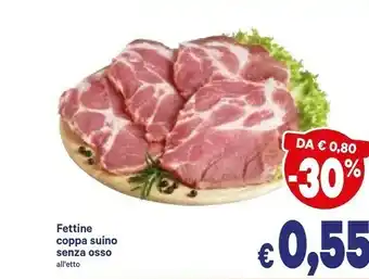 Fettine Coppa Suino Senza Osso