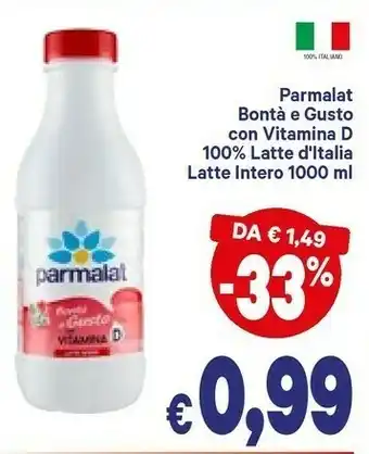 A&O Parmalat Bontà E Gusto Latte Intero 1000 G(ml) offerta