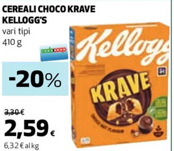 Coop CEREALI CHOCO KRAVE KELLOGG'S vari tipi 410 g offerta