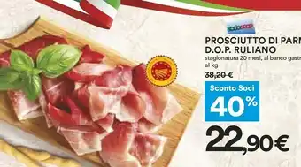 Coop Prosciutto Di Parma Dop Ruliano Stagionatura 20 Mesi offerta