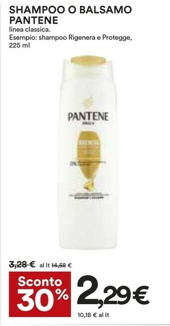 Coop Pantene Shampoo/ Balsamo offerta